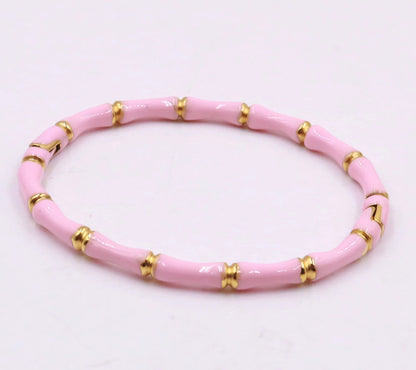 Karma Bangle Bracelets Pink